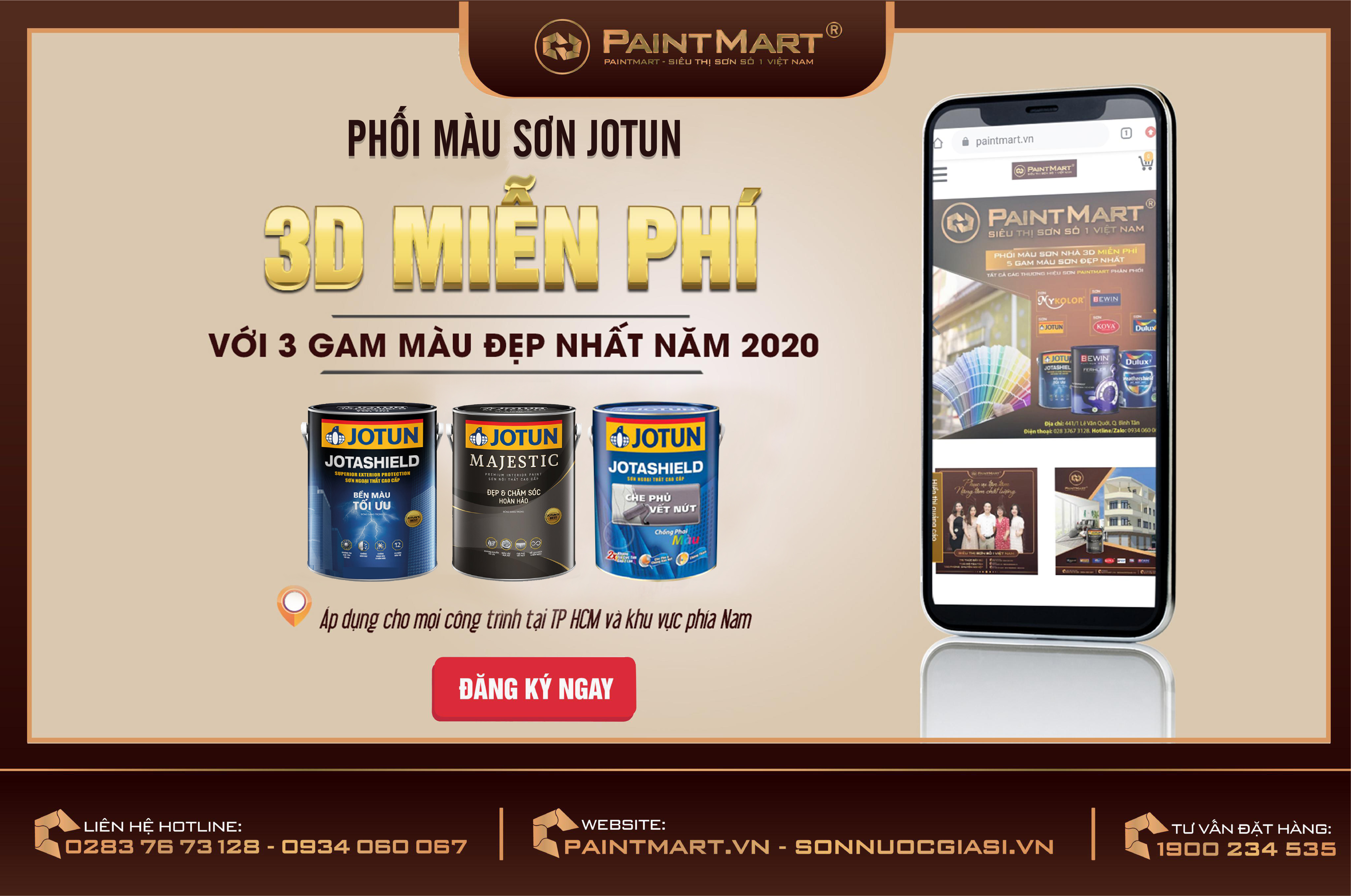 Phối màu 3D Sơn Jotun